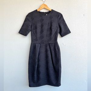 H&M | Black Geometric Texture Dress